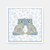 Ginger Jars Staffordshire Dogs Magnolia Servet (Voorkant)