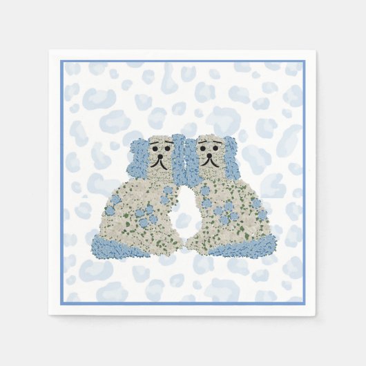 Ginger Jars Staffordshire Dogs Magnolia Servet (Voorkant)