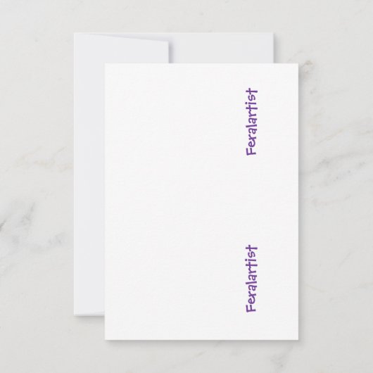 Ginger Kat Artiest Schilderij Klimt Garden Bedankkaart (Achterkant)