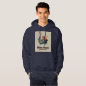 Ginger Kat Box Stofzuiger Flat Vector Hoodie (Voorkant volledig)