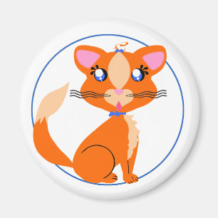 Ginger Kat Toon Magnet