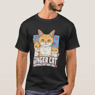 Ginger Kat waarderingsdag Oranje Kittens September T-shirt
