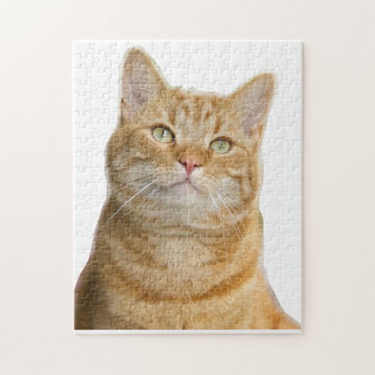 Ginger kattengroene ogen puzzel legpuzzel (Verticaal)