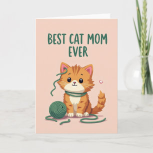 Ginger Kitten Beste Kattenmoeder Ooit Kaart