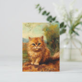 Ginger Kitten Briefkaart (Staand voorkant)