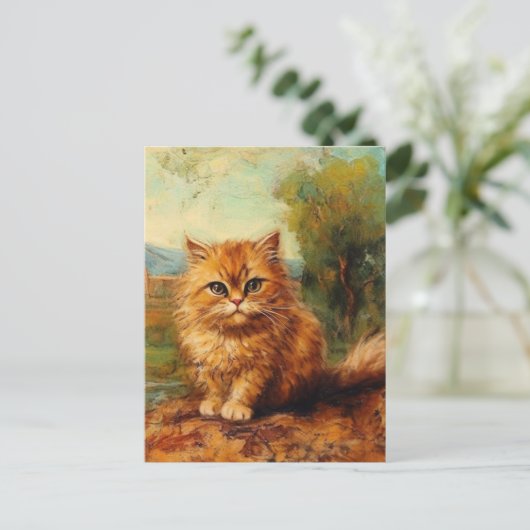 Ginger Kitten Briefkaart (Staand voorkant)
