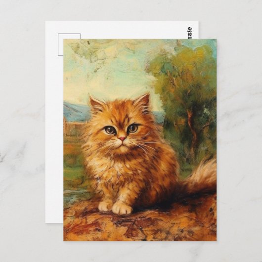 Ginger Kitten Briefkaart (Voorkant / Achterkant)