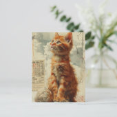  Ginger Kitten  Collage Briefkaart (Staand voorkant)