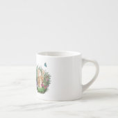 Ginger kitten die met een vlinder spelen espresso kop (Rechts)