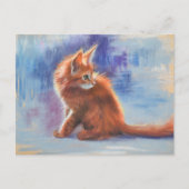 Ginger Kitten in pastellicht Briefkaart (Voorkant)
