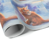 Ginger Kitten in pastellicht Cadeaupapier (Rol Hoek)