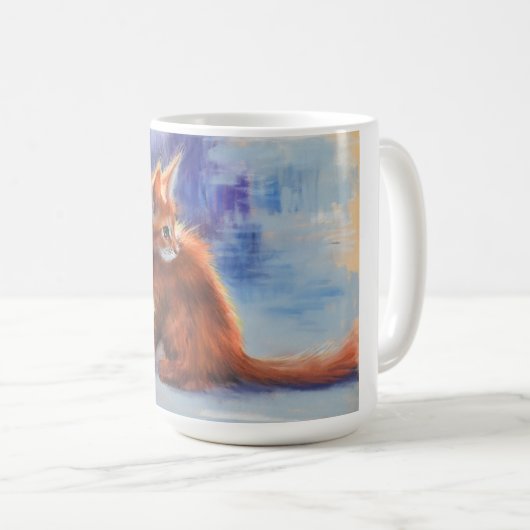 Ginger Kitten in pastellicht Koffiemok (Voorkant rechts)