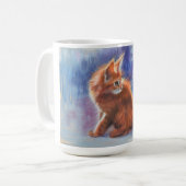 Ginger Kitten in pastellicht Koffiemok (Voorkant links)