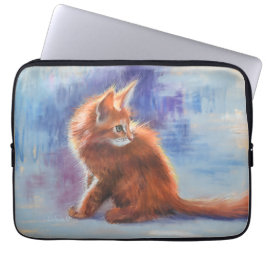 Ginger Kitten in pastellicht Laptop Sleeve