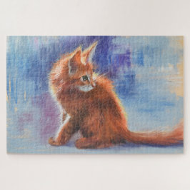 Ginger Kitten in pastellicht Legpuzzel