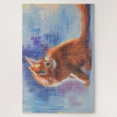 Ginger Kitten in pastellicht Legpuzzel (Verticaal)
