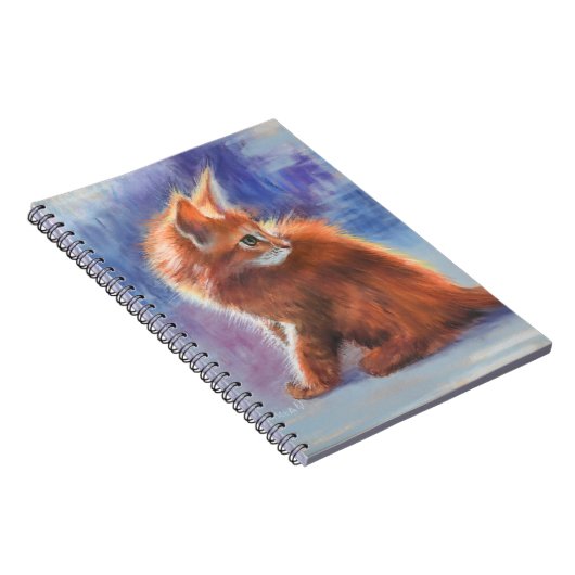 Ginger Kitten in pastellicht Notitieboek (Rechterzijde)