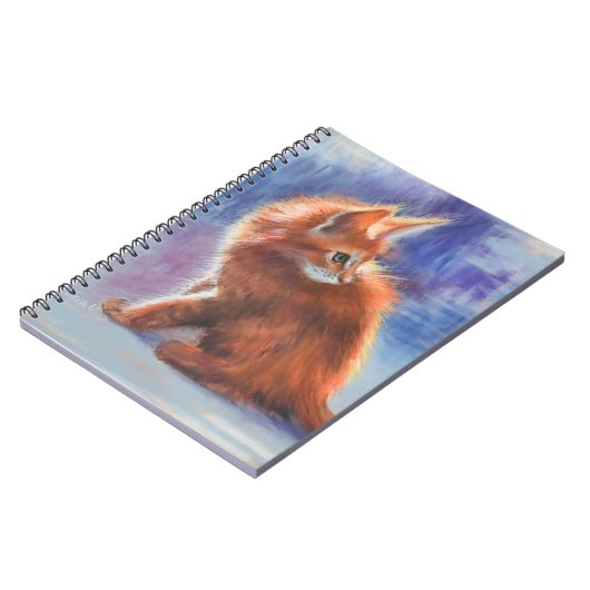 Ginger Kitten in pastellicht Notitieboek (Linkerzijde)