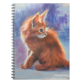 Ginger Kitten in pastellicht Notitieboek