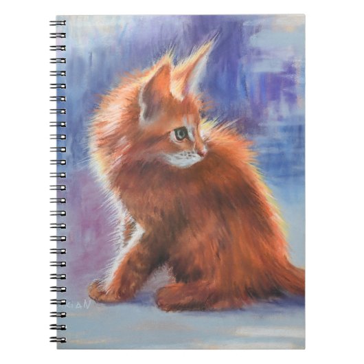 Ginger Kitten in pastellicht Notitieboek (Voorkant)