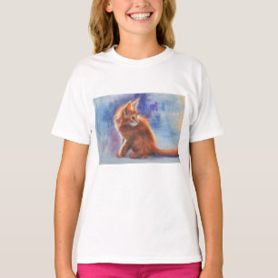 Ginger Kitten in pastellicht T-shirt