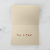 Ginger Kitten Kat Spelen Met Wol Verjaardag Kaart (Binnen)