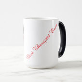 Ginger kitten photo, best therapist,  magische mok (Voorkant rechts)