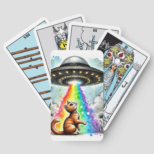 Ginger Kitty en UFO Pokerkaarten (Achterkant)