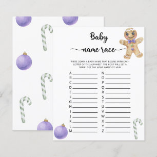 Ginger koekjes Baby name race game