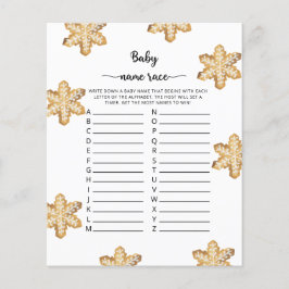Ginger koekjes Baby name race game