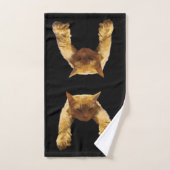 Ginger Lazy Cat, Bath Towel Set Bad Handdoek (Handdoek)