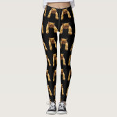 Ginger Lazy Cat, Dames Leggings (Voorkant)