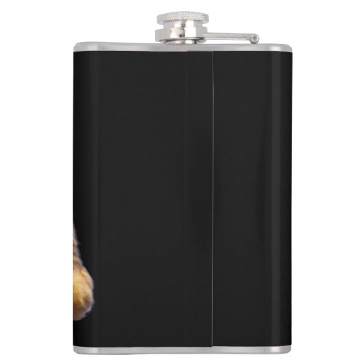 Ginger Lazy Cat, Hip Flask Heupfles (Achterkant)