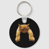 Ginger Lazy Cat, Keyring Sleutelhanger (Achterkant)