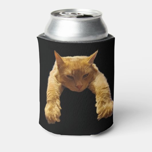 Ginger Lazy Cat, Koelbox Blikjeskoeler (Blikje Achterkant)