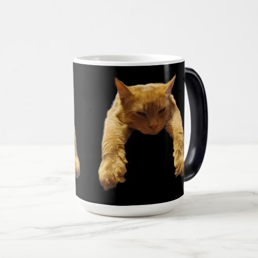 Ginger Lazy Cat, Magic Morphing Mok (Voorkant rechts)