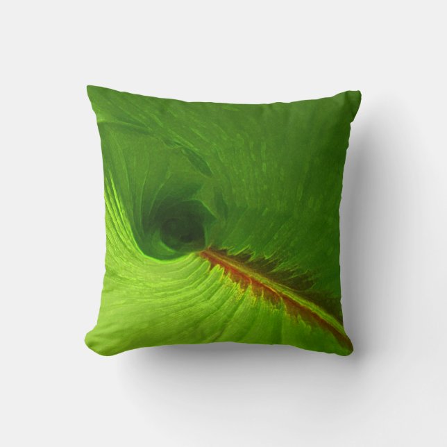 Ginger Leaf Abstract Accent Pillow Kussen (Voorkant)