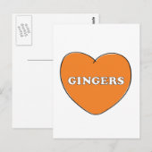 Ginger Love Briefkaart (Voorkant / Achterkant)