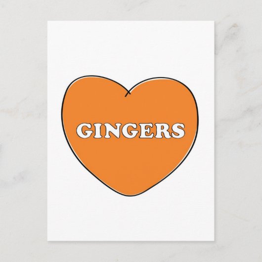 Ginger Love Briefkaart (Voorkant)