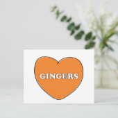 Ginger Love Briefkaart (Staand voorkant)