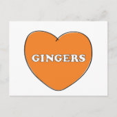 Ginger Love Briefkaart (Voorkant)