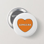 Ginger Love Ronde Button 5,7 Cm (Voorkant /achterkant)
