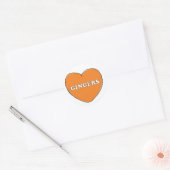 Ginger Love Ronde Sticker (Envelop)