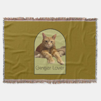 Ginger Lover Yellow Brown Throw Blanket Deken