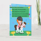 Ginger Meisje Ruitersport Je bent een-doolhof-Verj Kaart (Achterkant)