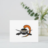 Ginger Ninja Figuur 2 Briefkaart (Staand voorkant)