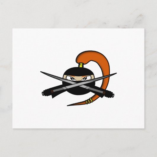 Ginger Ninja Figuur 2 Briefkaart (Voorkant)