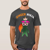 Ginger Ninja Multitasking Girls Redhead Ginga T-shirt (Voorkant)