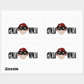 Ginger Ninja Rechthoekige Sticker (Vel)