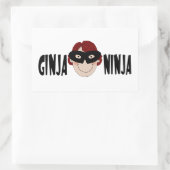Ginger Ninja Rechthoekige Sticker (Tas)